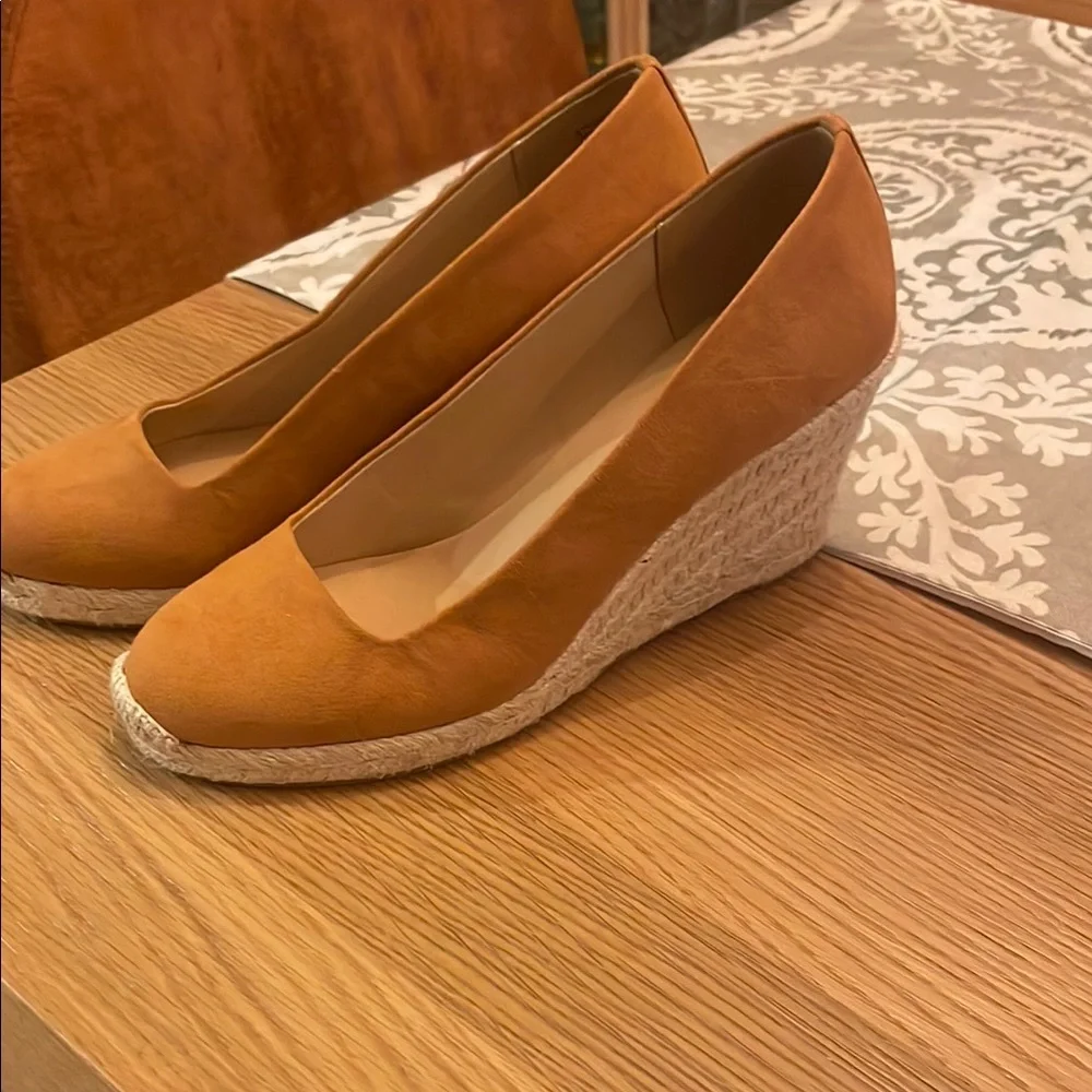 J. Crew Women's Tan Suede Espadrille Pumps